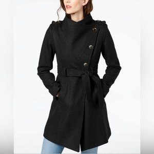 Guess Asymmetrical Wool Coat